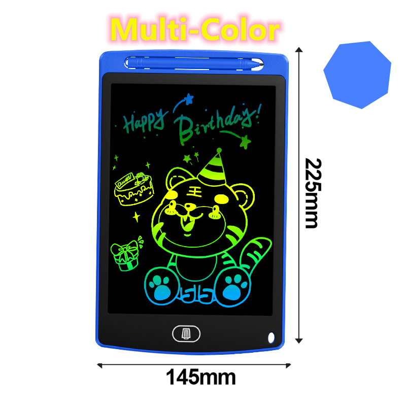 8.5 inch Graphic tablet Lcd Drawing Tablet To Draw Digital Drawing Board Smart Writing Tablet Electronic Blackboard For Children: Blue Multi Color