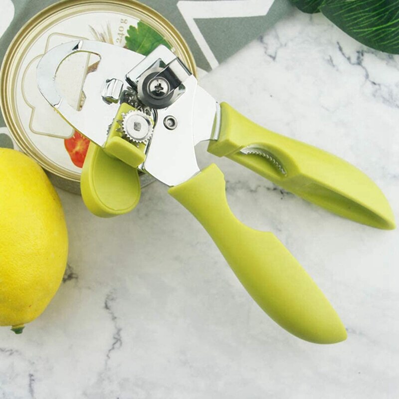 Handleiding Blikopener, roestvrij Staal 8Inch Handheld Multifunctionele Blikopeners 4In1-Kan Lifter/Flesopener/Jar Opener