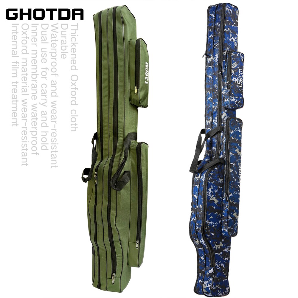 Canana Sac De Pêche 90 Cm – 3 Compartiments Centraux, 3 Poches Latérales, Dimensions 90x30x18 Cm, Pour Cannes Et Matériel De Pêche