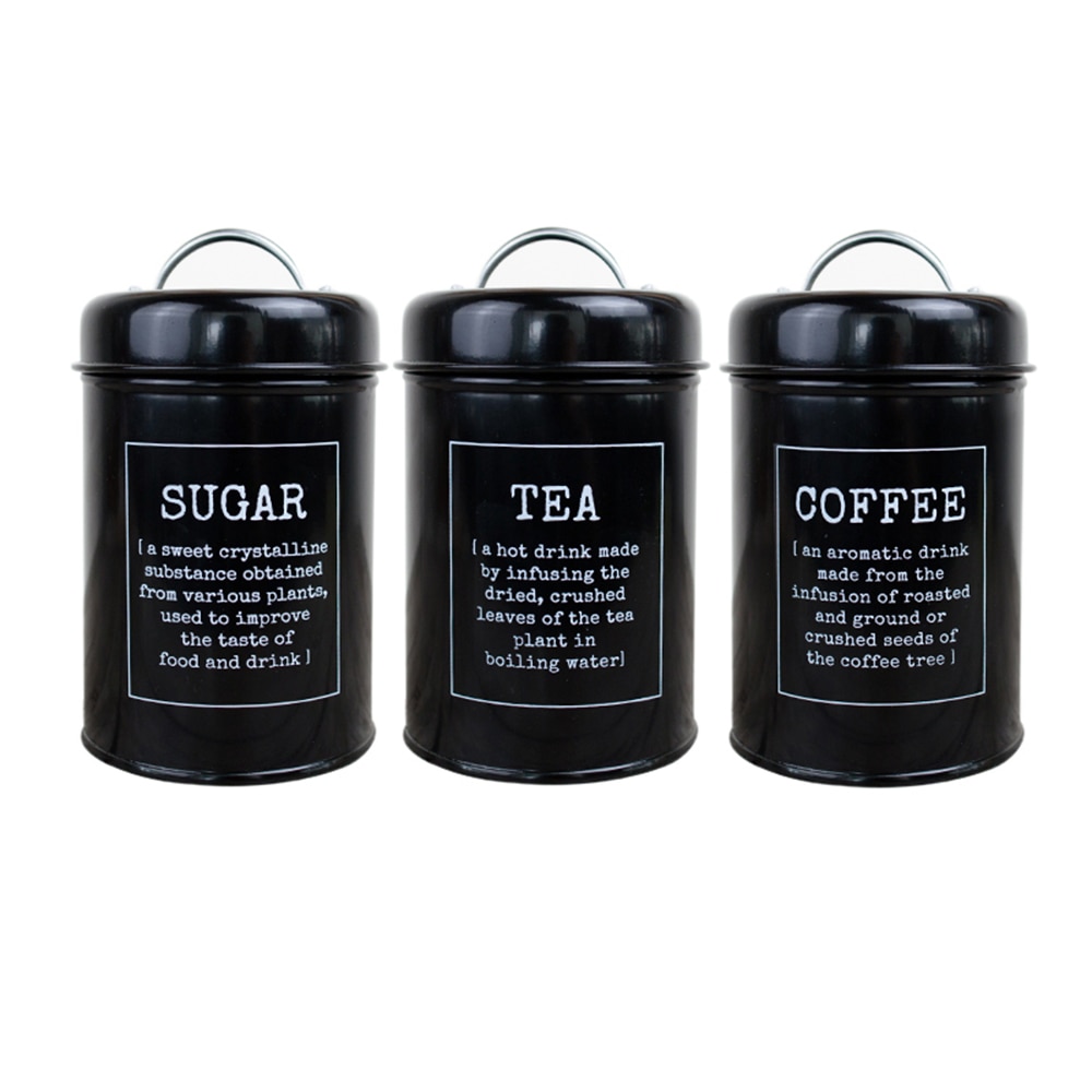 Pot de rangement de thé café sucre | Bocal de cuisine, boîte à sceau métallique, conteneur de scellage scandinave, pot de rangement de bonbons maison céréales poudre de lait