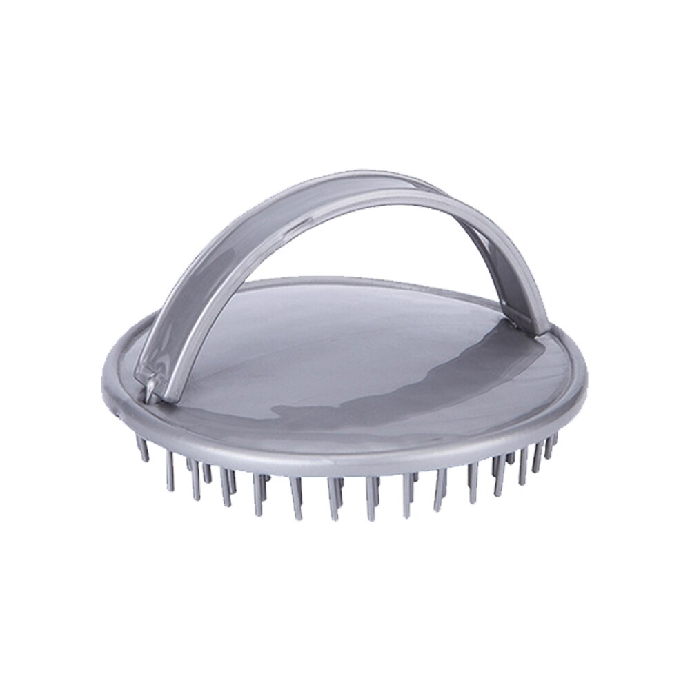 1 pçs novas meninas portátil mini pente airbag massagem redonda viagem escova de cabelo forma bonito festa presente redondo plástico shampoo escova: gray 