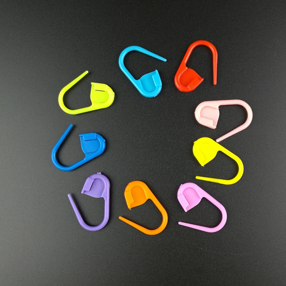 150PCS Locking Stitch Marker Lock Pins Plastic Ring Markers voor Breien Gehaakte Stitch Markering Rijen Houden Breien Track