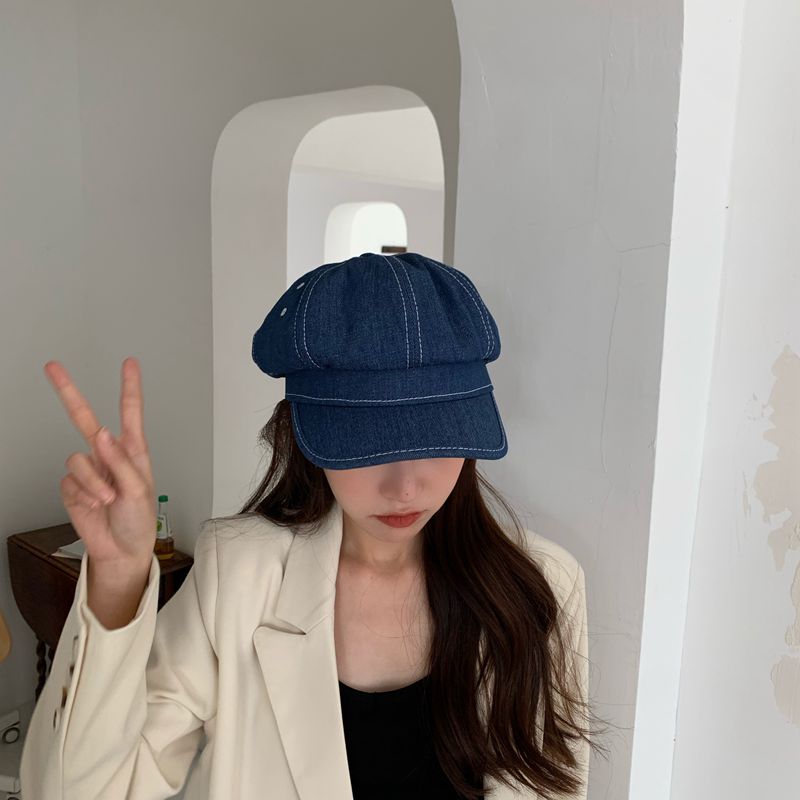 Lente En Herfst Engeland Retro Baret Damesmode Koreaanse Stijl Trendy Achthoekige Cap Dames Krantenjongenspet Cap