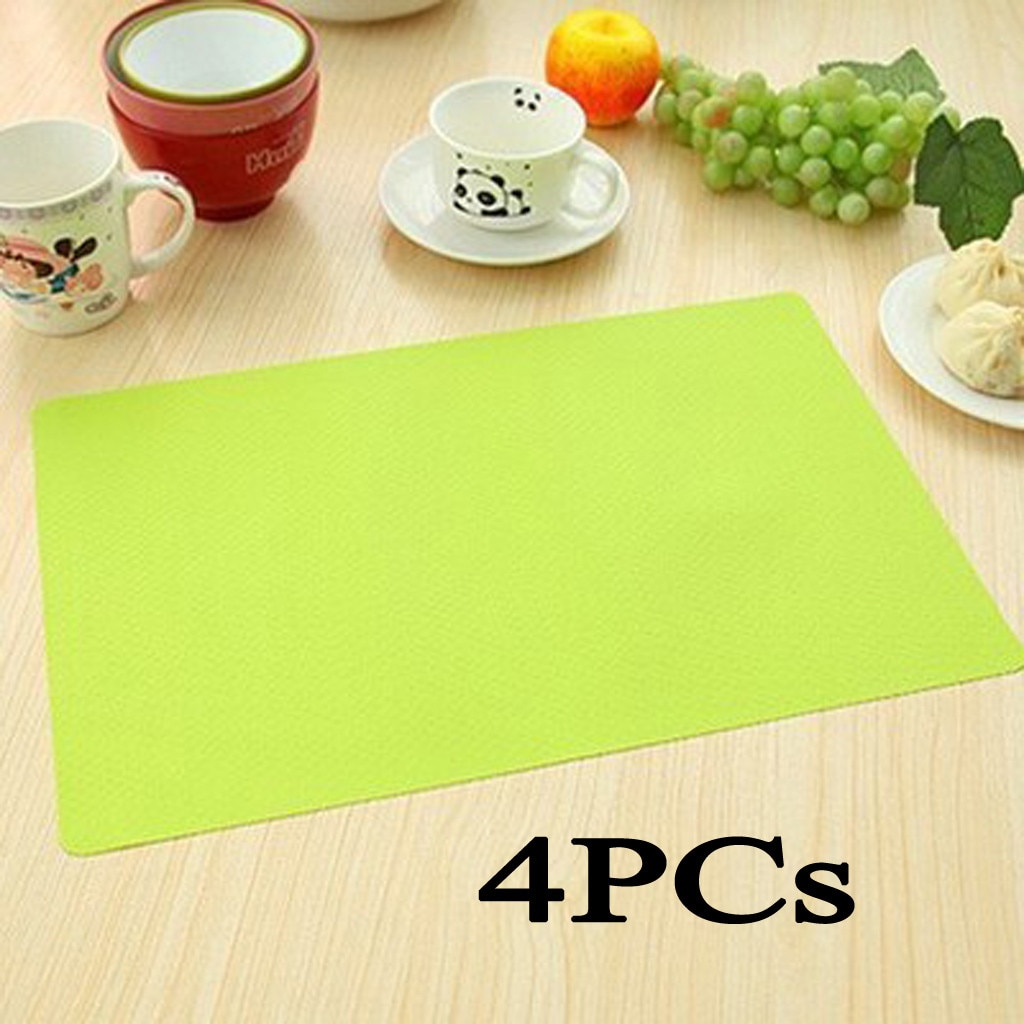 4pcs Refrigerator Pad Anti-bacterial Antifouling Mildew Refrigerator Mats Moistureproof Waterproof Pad Tailorable Fridge Mats#Y5