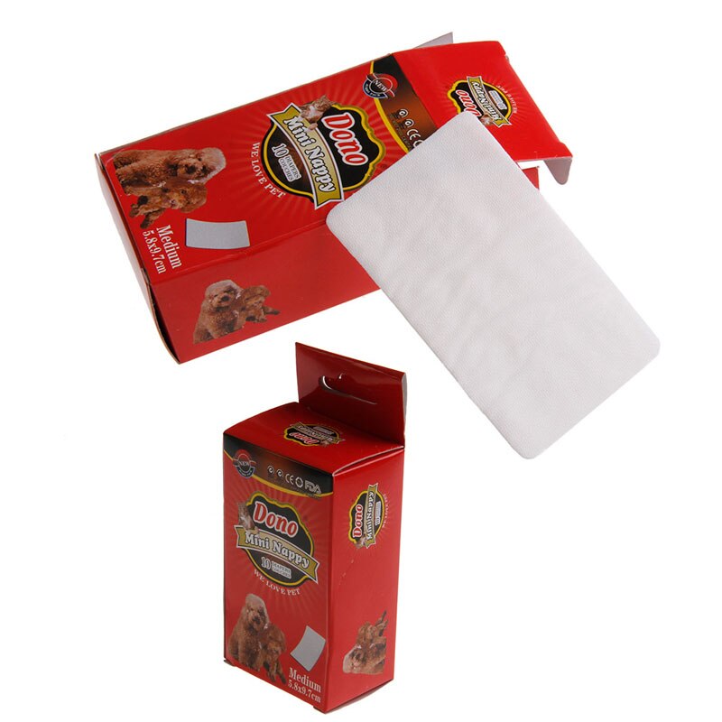 Couche jetable pour animaux de compagnie, 1 paquet de couches pour chiens et chiens, tapis en papier