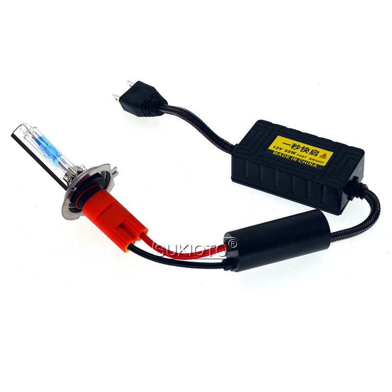 SUKIOTO-Kit de conversión HID para faro delantero de coche, Kit de balasto de xenón Supermini AC 12V, 5500K H1 H7 H11 HB3 9012, brillante y rápido