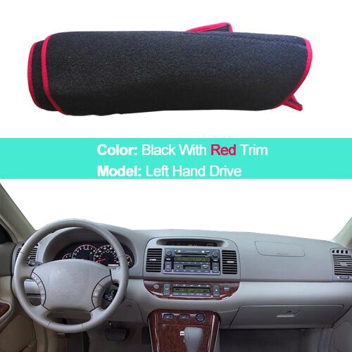 Car Dashboard Cover Dash Mat Pad For Toyota Camry XV30 2002 2003 2004 2005 2006 LHD RHD Dash Board Cover Carpet Auto Sun DashMat: Red