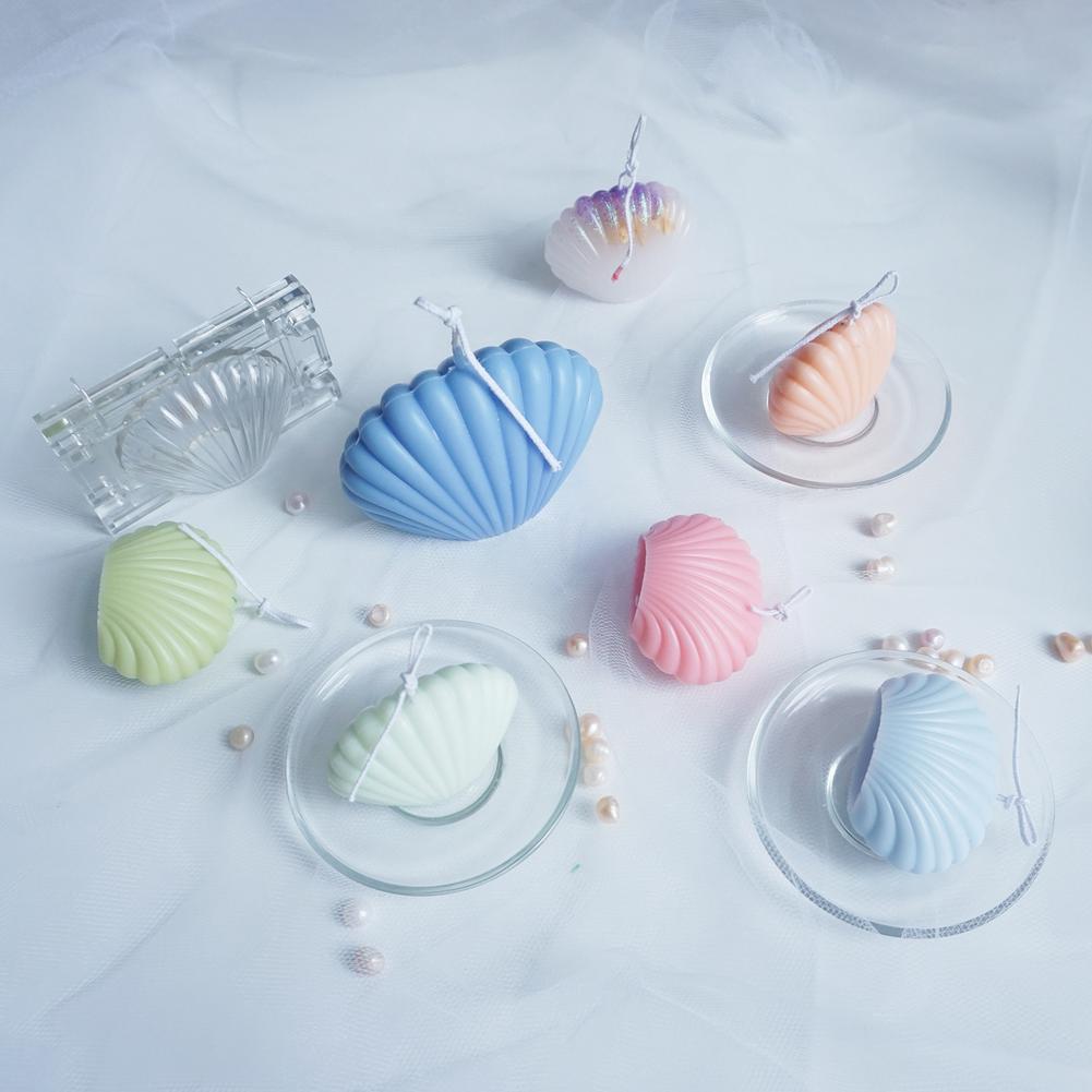 DIY Small Shell Candle Mold Silicone Candle Mold Candle Making Wax Mould