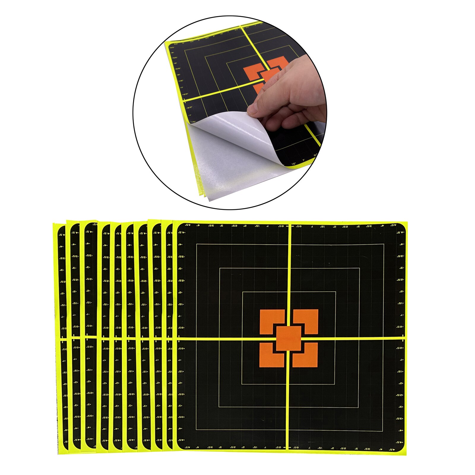 10 Sheets Reactive Paper Target Stickers for Shooting Training