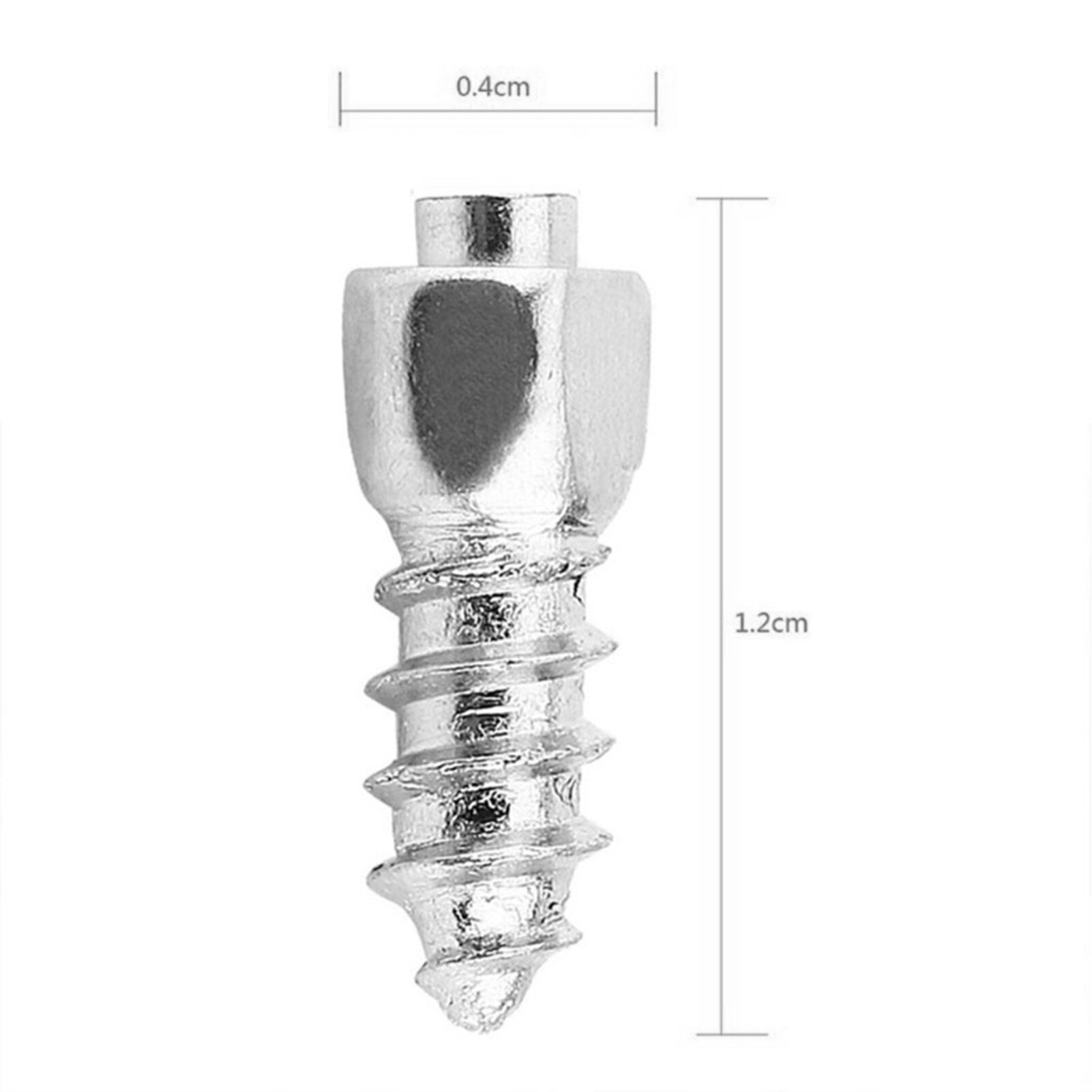 Clous de pneu antidérapants en alliage 4x12mm, 100 pièces, pointes de neige avec clé pour SUV ATV