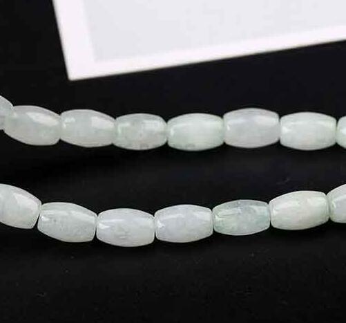 Natural Rice Shape Chalcedony Stone Beads Accessories For Jewelry Making Smooth Loose Colorful Gem Stone Beads: COLOR 8 / 8 x12mm