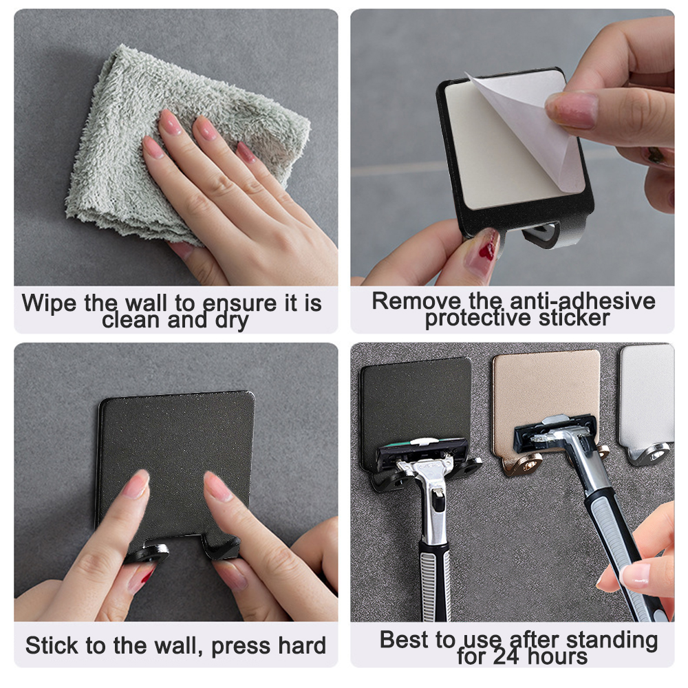 Rasieren Rasierer Halfter multi-funktion Männer Rasieren Rasierer Lagerung Haken Zauberstab Regal Rasiermesser Gestell Schlecht Küche Organizer Zubehör