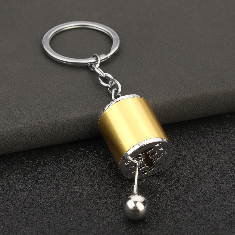 Mini Turbo Turbolader Schlüsselanhänger Auto-Styling Schlüsselanhänger Getriebe Getriebe Anhänger Schlüsselanhänger Stock Knöpfe Schlüsselanhänger Schicht Metall Schlüsselanhänger: Gold