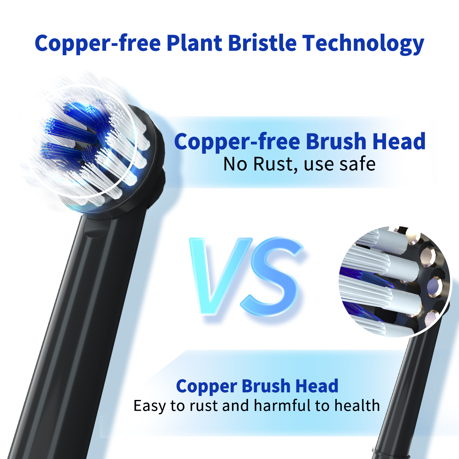 4PCS A2729 Replaceable brush head for Mornwell T37 Toothbrush