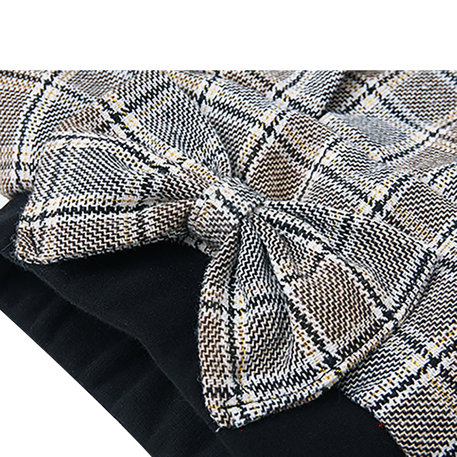 Kids Meisjes Fluwelen Warme Leggings Winter Dikke Leggings Met Strik Versierd Plaid Rok Kinderen Rok-Broek Meisjes Broek