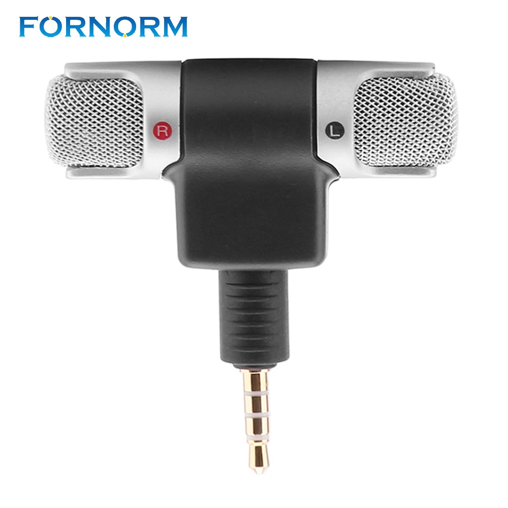 3.5 Mm Jack Microfoon Draagbare Mini Draagbare Digitale Stereo Microfoon Recorder Voor Sony MIC-DS70P Computer Sing Song Karaoke