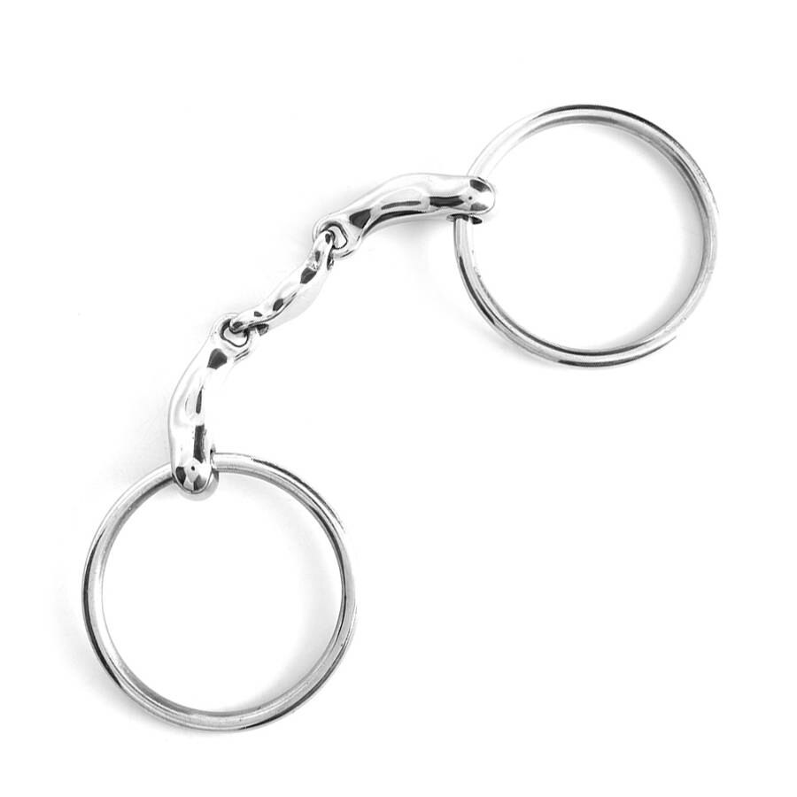 10 2 inch Snaffle Horse Bit W/ Curved Link Stainless Steel Small/Big