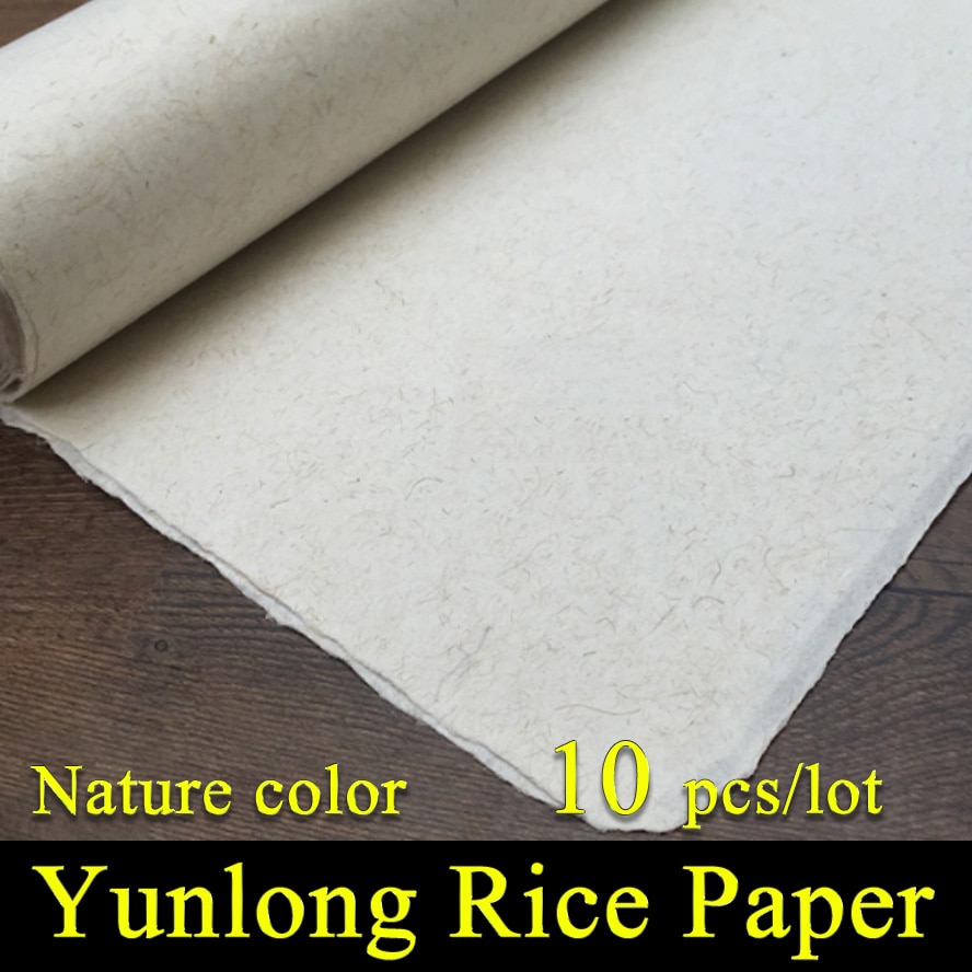Kinesisk maleri ris papir kalligrafi tegning papir håndlavet fiber xuan papir yunlong morbær papir