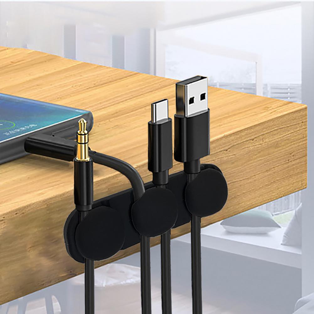 Organisateur de fil Compact et utile, 4/6 trous, gain de place, fixation de câble Portable, Flexible pour la maison