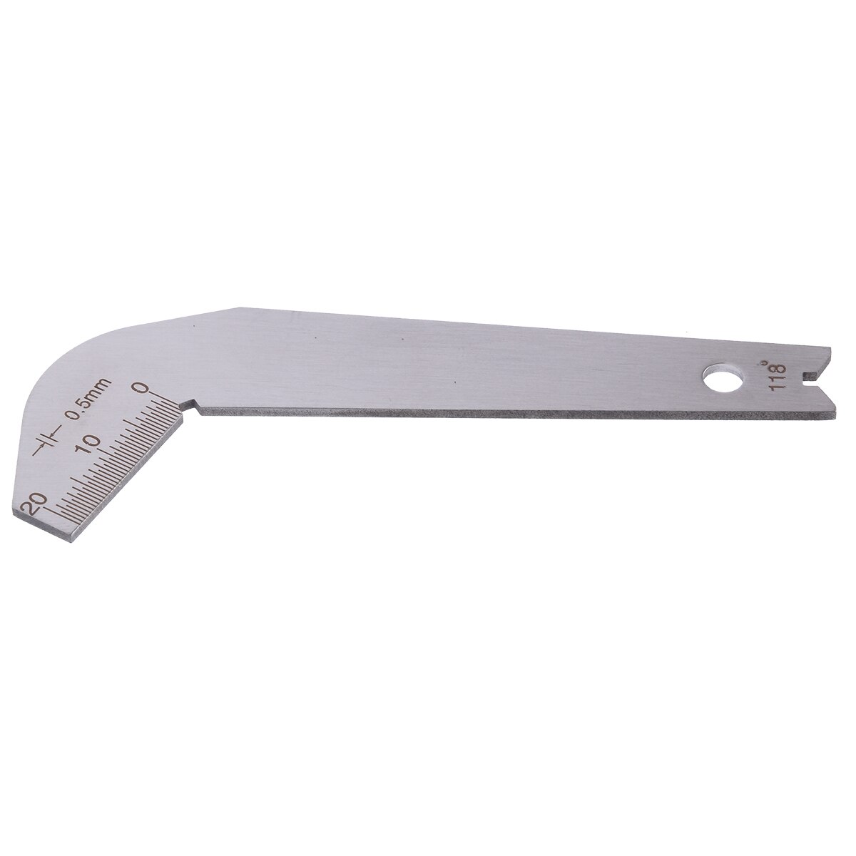 Neue Edelstahl Bohrer Winkel Messgerät 87,5X34,5X1,3mm Winkel Messgerät Rand Abmessungen messen Schärfen Werkzeug