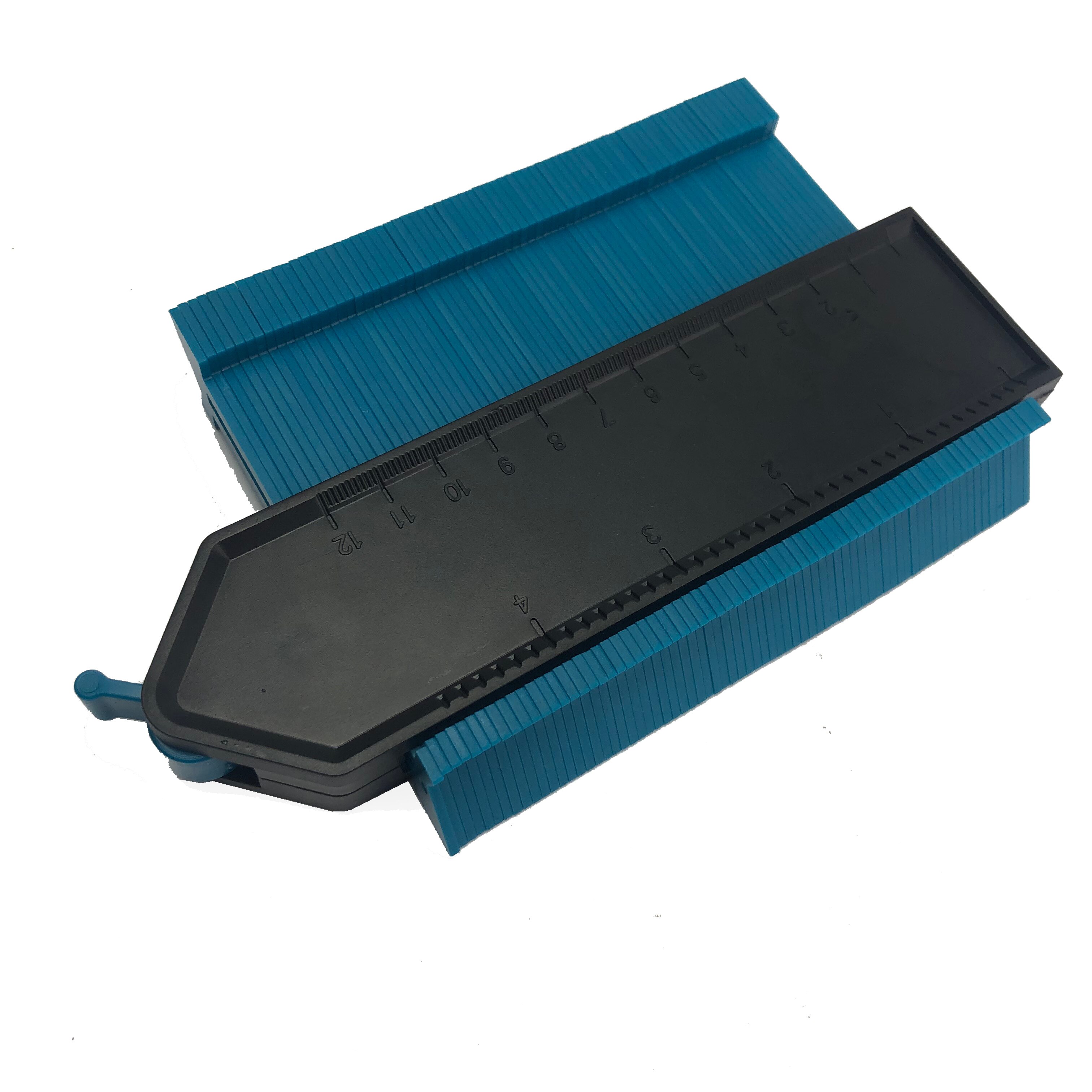 Self -locking Shape Template Curvature Scale Ruler Contour Gauge Laminate Carpet Wood Tile Profile with magnetic