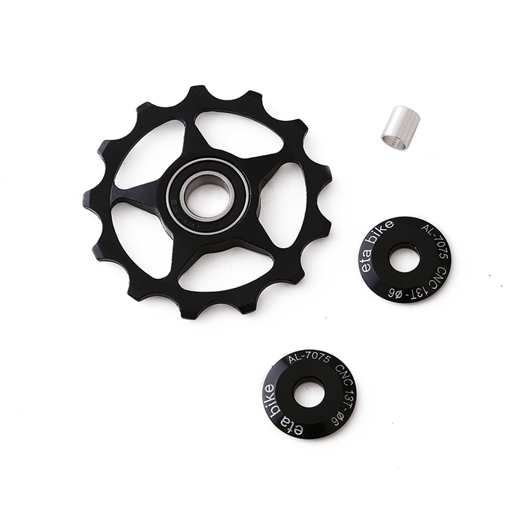 13T Ultralight MTB Aluminum Alloy Bike Bearing Jockey Wheel Rear Derailleur Pulleys Outdoor Bicycle Parts