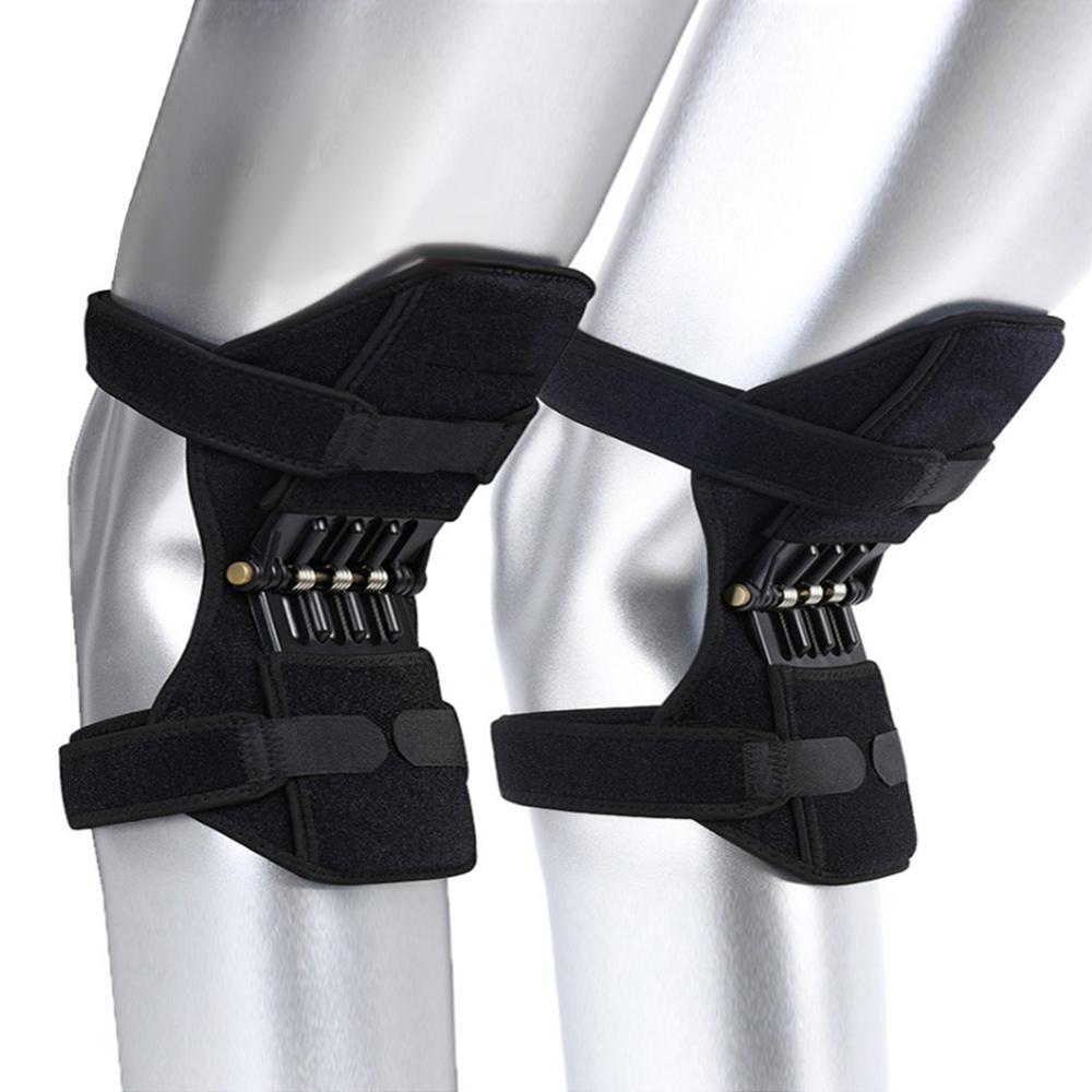 Rodillera para articulaciones, soporte transpirable antideslizante, alivio del dolor para la rodilla, estabilizador de fuerza de resorte, elevador de rodilla para ancianos deportivos