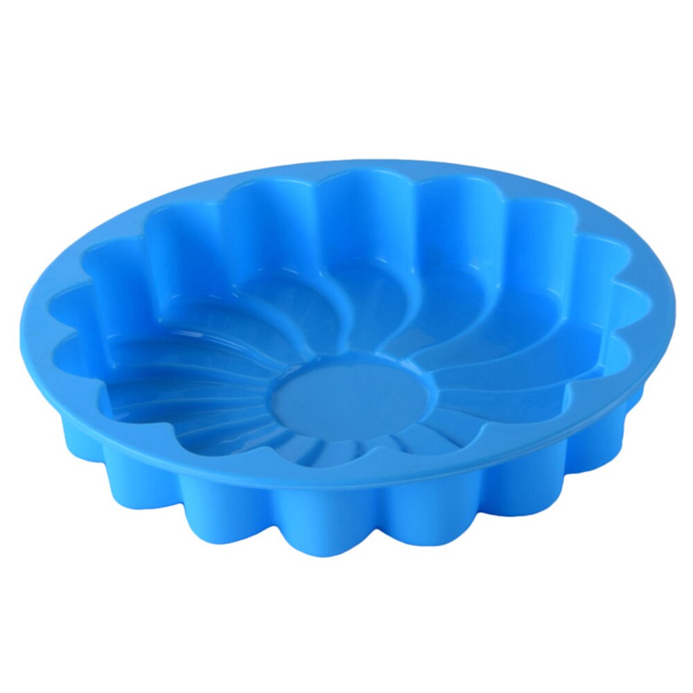 DIY Silikon Backform Sonnenblume bilden 3D Kuchen bilden Fondant Pfanne Muffin Cupcake Küche Backen Gebäck Werkzeuge: Blau