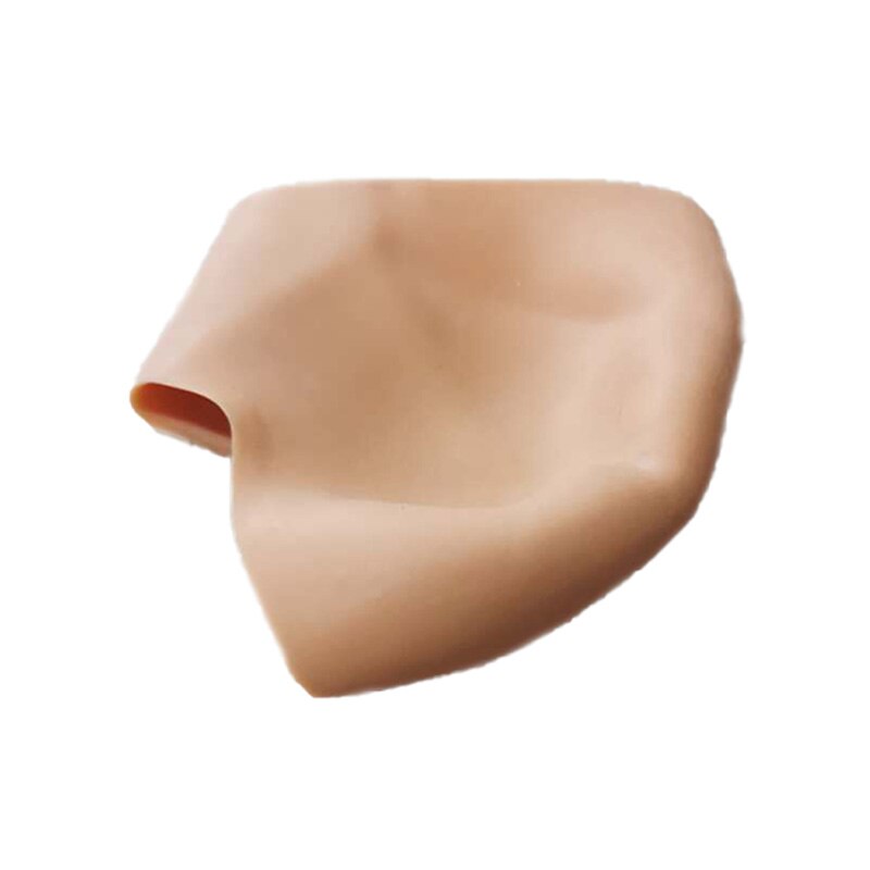 Calcetines de Gel de goma de silicona Peds Anti craqueo Liner talón calcetines silicona hidratante pie piel Gel cuidado protección del talón pie 2 uds calcetin silicona proteccion dedos pie taloneras silicona protecció: Beige no hole