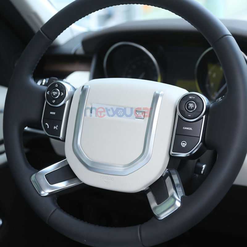 ABS Chrome Steering Wheel Sequin Trim For Land Rover Discovery 5 For Range Rover Autobiography Car Accessories