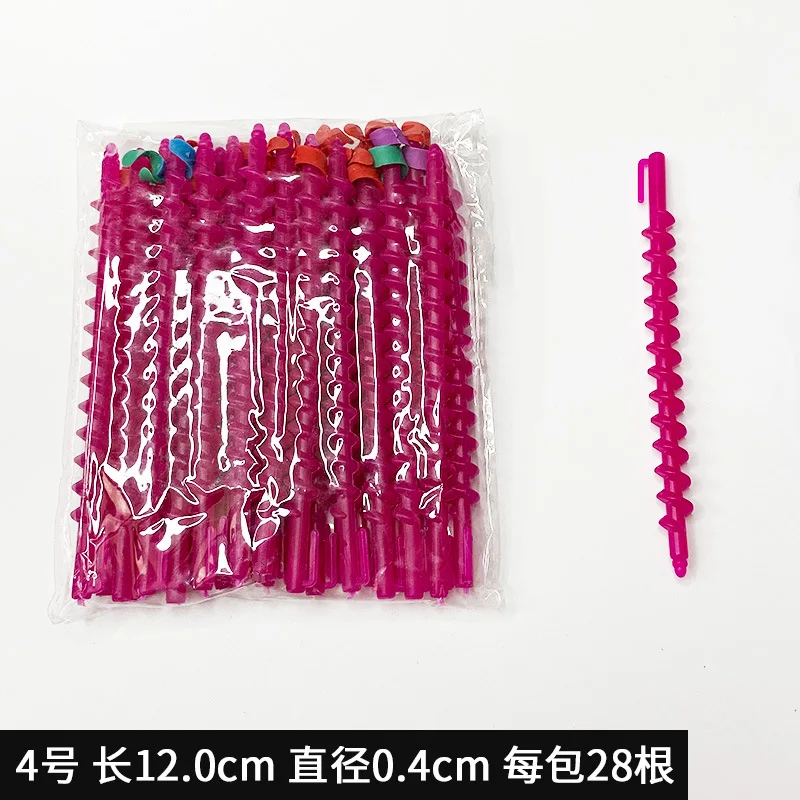 20/28 Pcs Salon Hairdressing Tools Baber Rotating Screw Plastic Styling Hair Rollers Curler Magic Spiral Perm Rod Bars