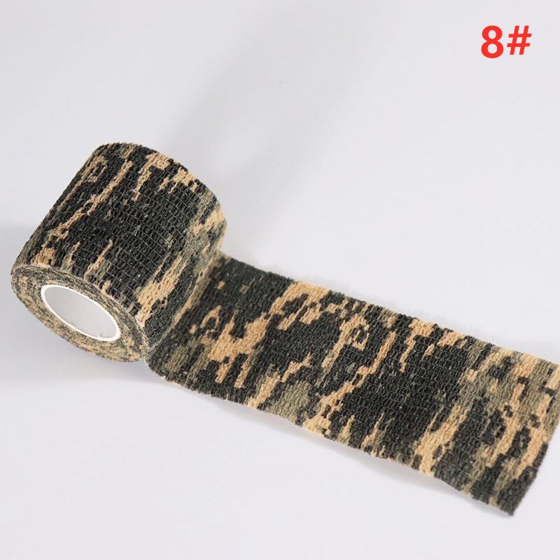 4.5m metsästys naamio elastoplast naamiointi elastinen kääreteippi itseliimautuva urheilusuoja nilkka polvi sormi käsivarsi side  wk09: 8