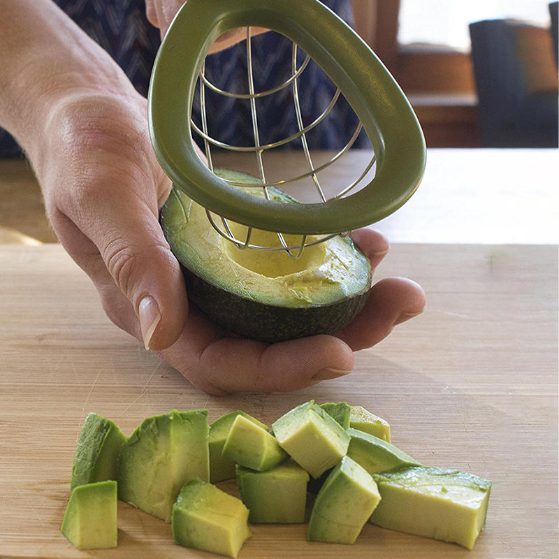 Avocado Slicer Cuber Tool Fruit Snijden Gereedschap Meloen Cutter Dice & Cube Avocado 'S Met Gemak Keuken Gadgets Groente Cutter