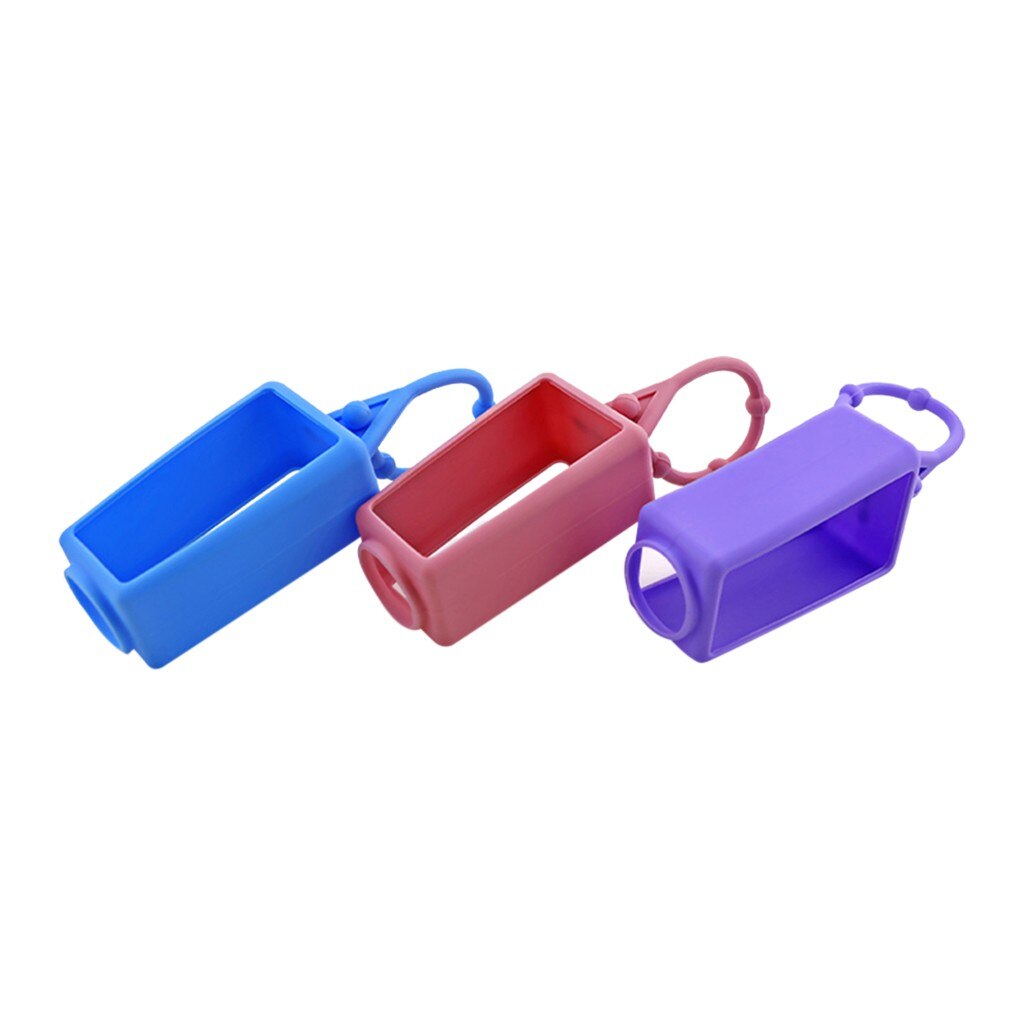 Desinfectante portátil para manos botella con cubierta De silicona 30ML con botella puede colgar al aire libre plegable Mini Liquide De Lavage Des Mains Set # T3