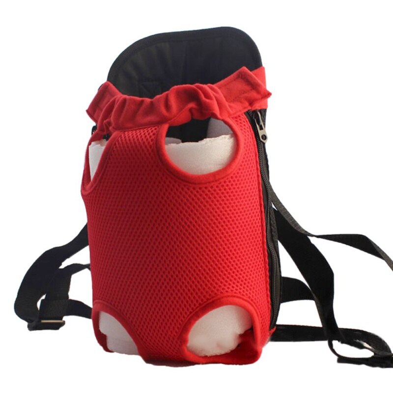 Pets Carrier Dog Front Chest Backpack Five Holes Backpack Dog Outdoor Carrier Tote Bag Sling Holder Mesh For Cat Puppy Dog
