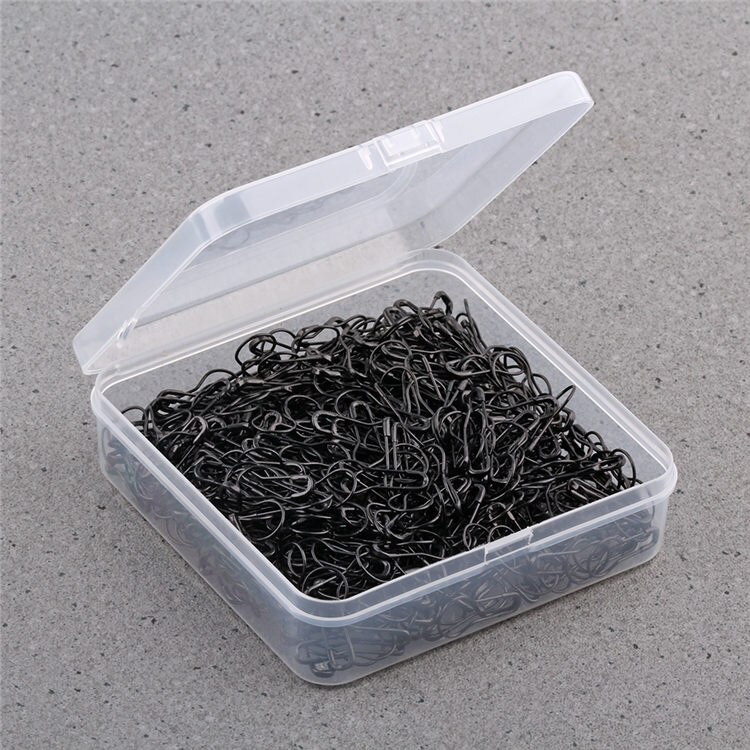 1000 stuks/doos veiligheidsspelden metalen veiligheidsspelden zwart zilver goud grijs anti koper kalebas speld kraal naald spelden diy accessoires: Zwart