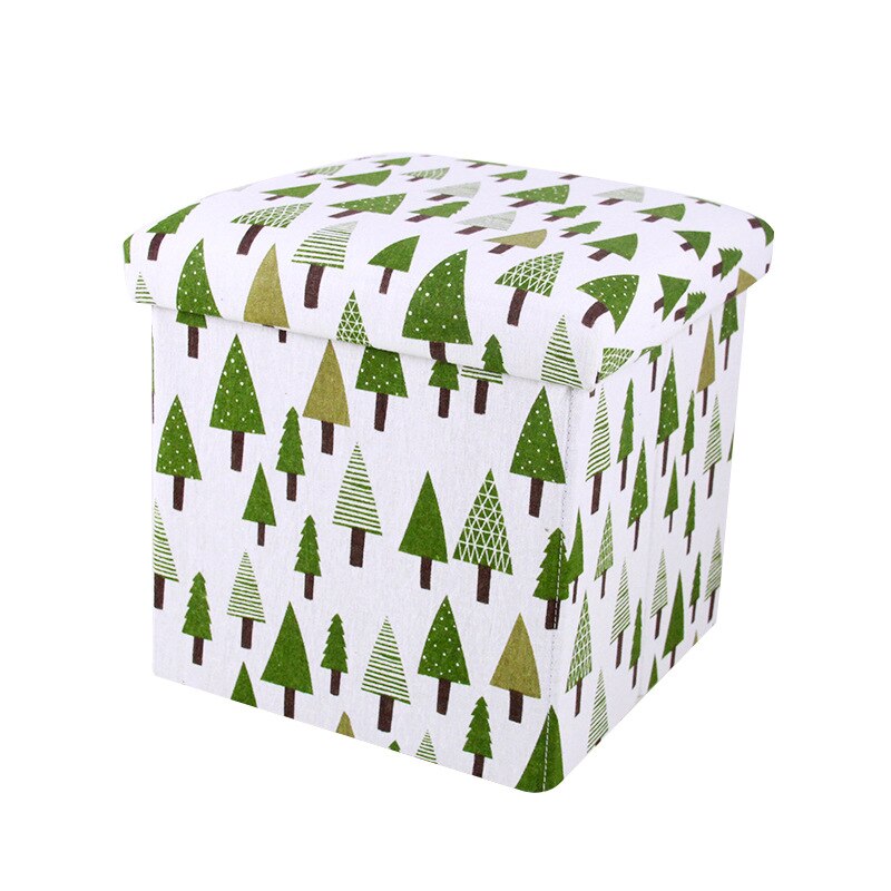 Cloth storage box foldable storage stool storage stool can sit adult multifunctional square sofa shoe changing stool ottoman