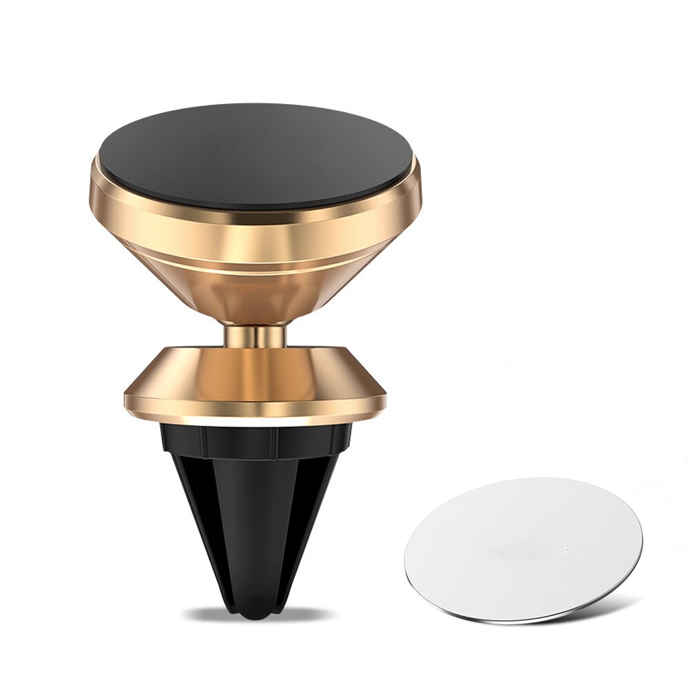 Soporte magnético Universal para teléfono móvil Samsung A50, soporte de móvil para coche, Rotable, 360: Gold