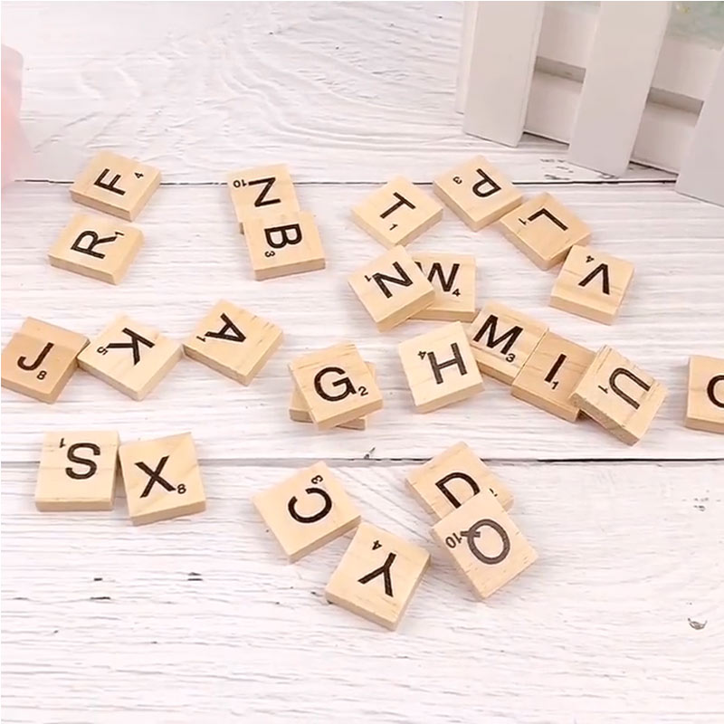 26pcs Wooden English Alphabet Letter Set DIY Create Ornaments for Photo Shooting Photography Background Accessories fotografia
