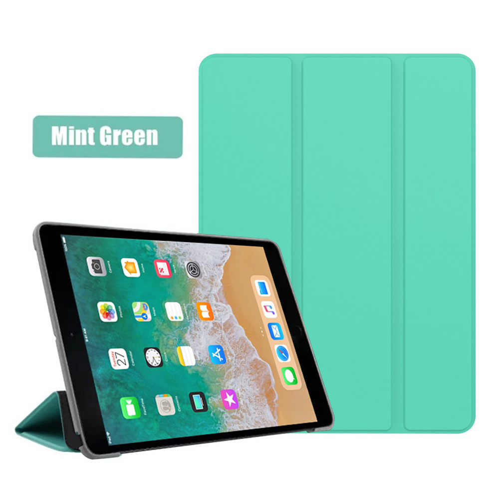 Funda Slaap Wake up Voor iPad 9.7 Cover PU Leer Tri-fold ebook Case Voor iPad 5e 6e Gen A1822 A1823 A1893 A1954: Ipad Pro 11 / green