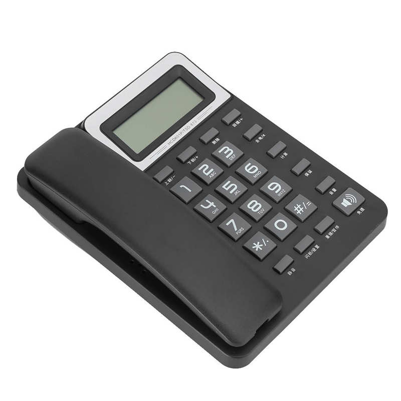 Home Office Landline Telephone Desktop Corded Fixed Telephone with Caller ID Display for Home Office Hotel Business