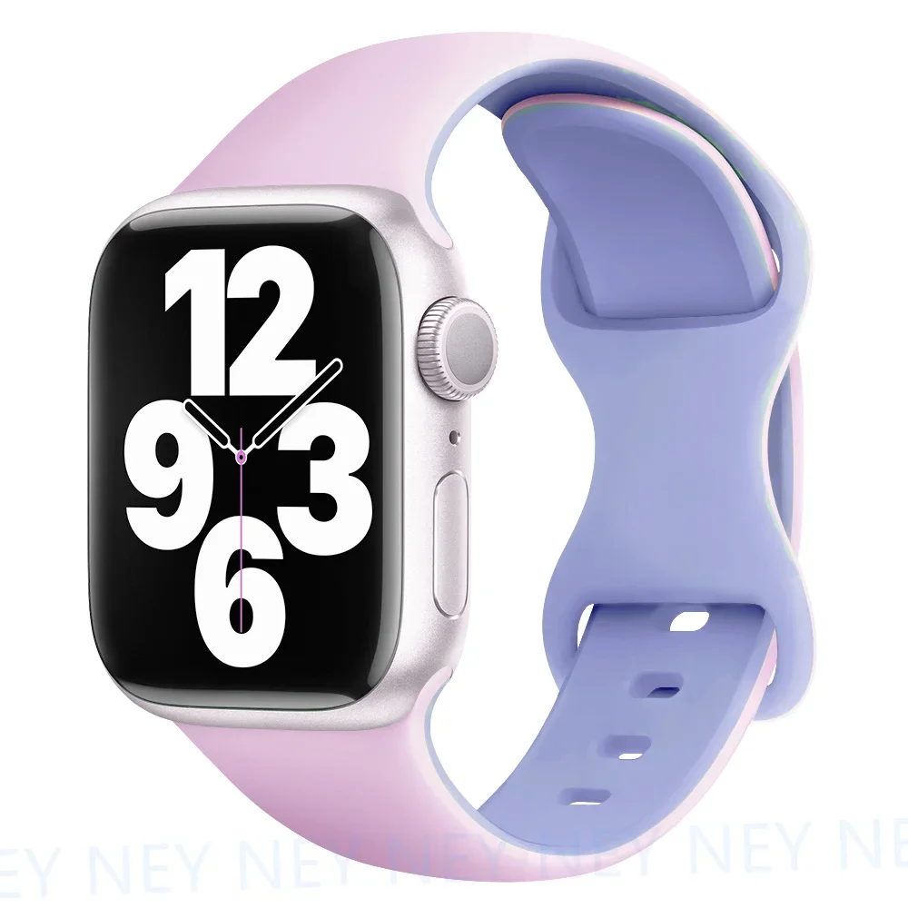 Silikonarmband för apple watch-band 44mm , 40mm ultra , 2 49mm 41mm, 45mm sportarmband, iwatch-serien 10 , 9 8/7 6 se, 5 , 4 42mm 46mm