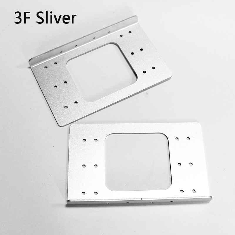 Aluminium 3,5 HDD Festplattenhalterung DIY Festplattenbox Festplatten-Erweiterungsgestell Chassis-Zubehör: grau