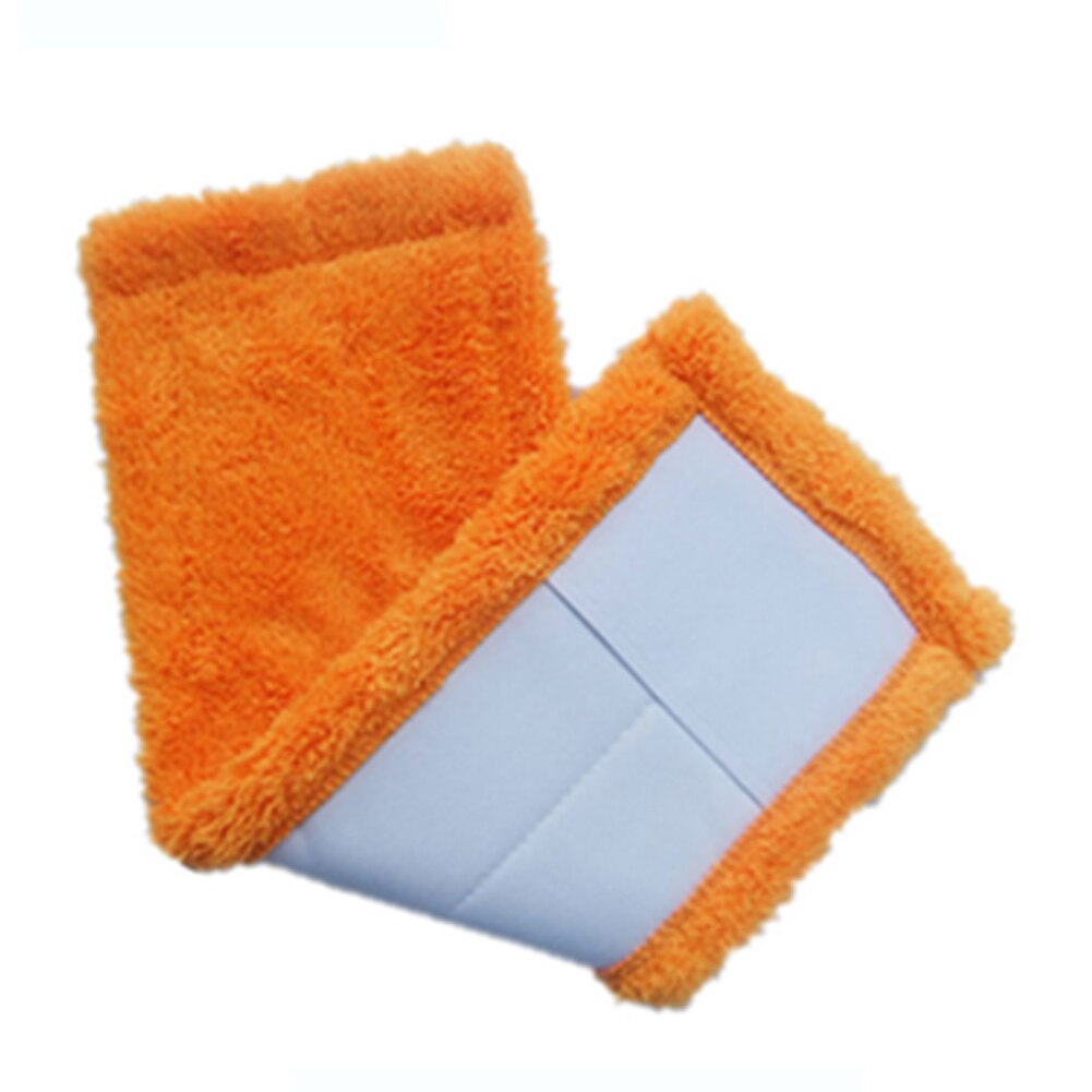 Praktische Mop Doek Refill Hoofd Pads Vervanging 4 Kleuren Huishoudelijke Dust Cleaning Herbruikbare Microfiber Pad Voor Spray Mop: Oranje