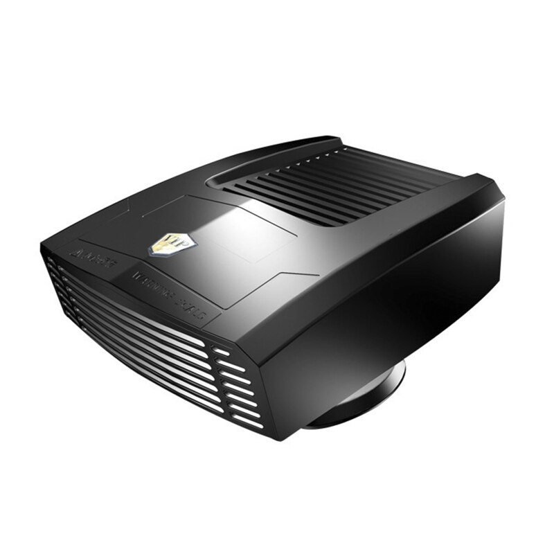 Désembuage et désembuage du pare-brise électrique Portable, ventilateur chauffant pour voiture, bateau, camping-Car: Black