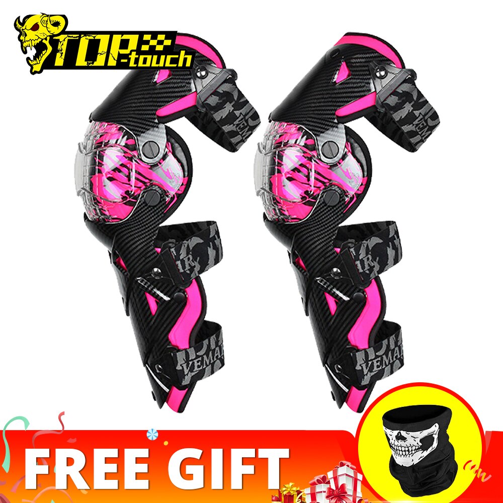 Men Motorcycle Knee Pads Red Moto Protection Knee Protector Motocross Equipment Motorbike Knee Moto Protective Gear Four Seasons: E-18 PK Knee Pads