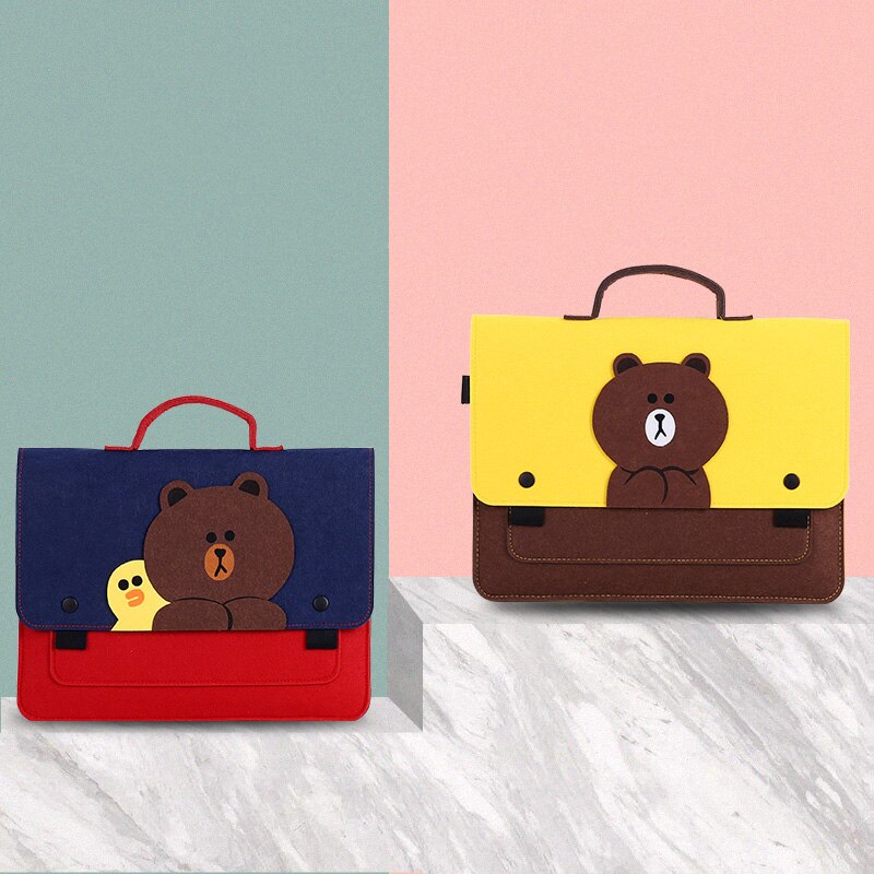 Dokumenty biletowe Organizer filcowa torba do przechowywania folderów przewodowa myszka komputerowa teczki biznesowe pakiet biurowy elektroniczny gadżet Supplie