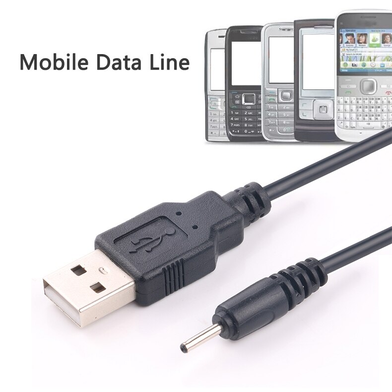 Usb charger 130cm draadloze oplader Lange Kleine Pin 2mm naar USB Opladen Lead Koord voor Nokia Mobiele CA-100C lader snel opladen