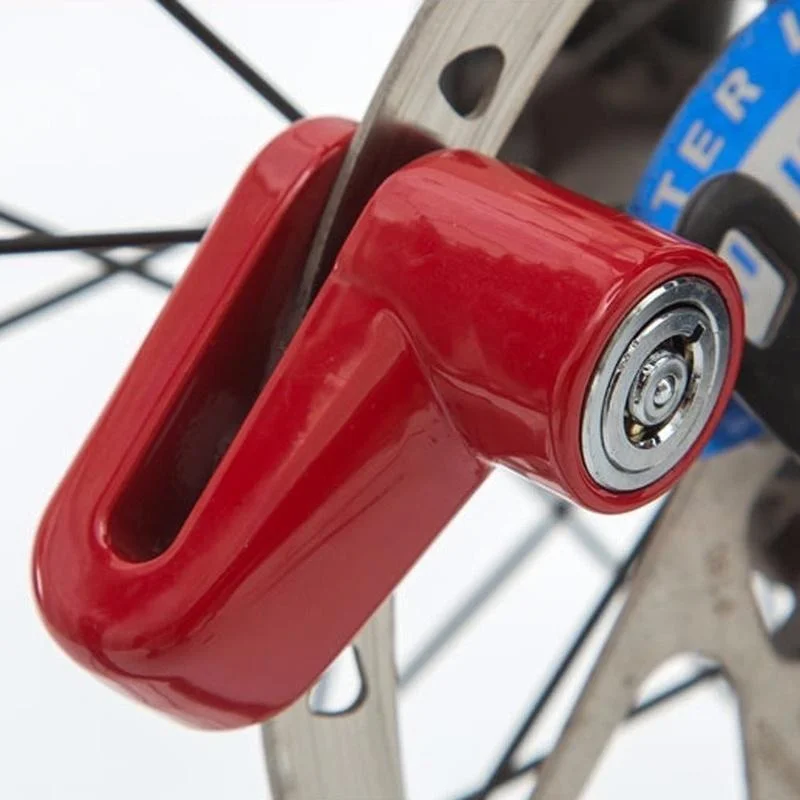 Motorcycle Bike Anti-Theft Wheel Disc Brake Lock, Safety Disc Wheel Lock, Mountain Road Bike Padlock with Keys