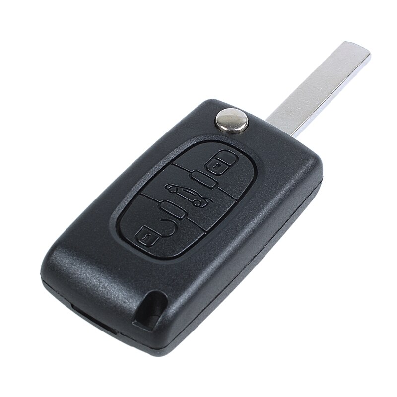 Fjernbetjening til peugeot 407 og 407 sw foldbare 3 knapper